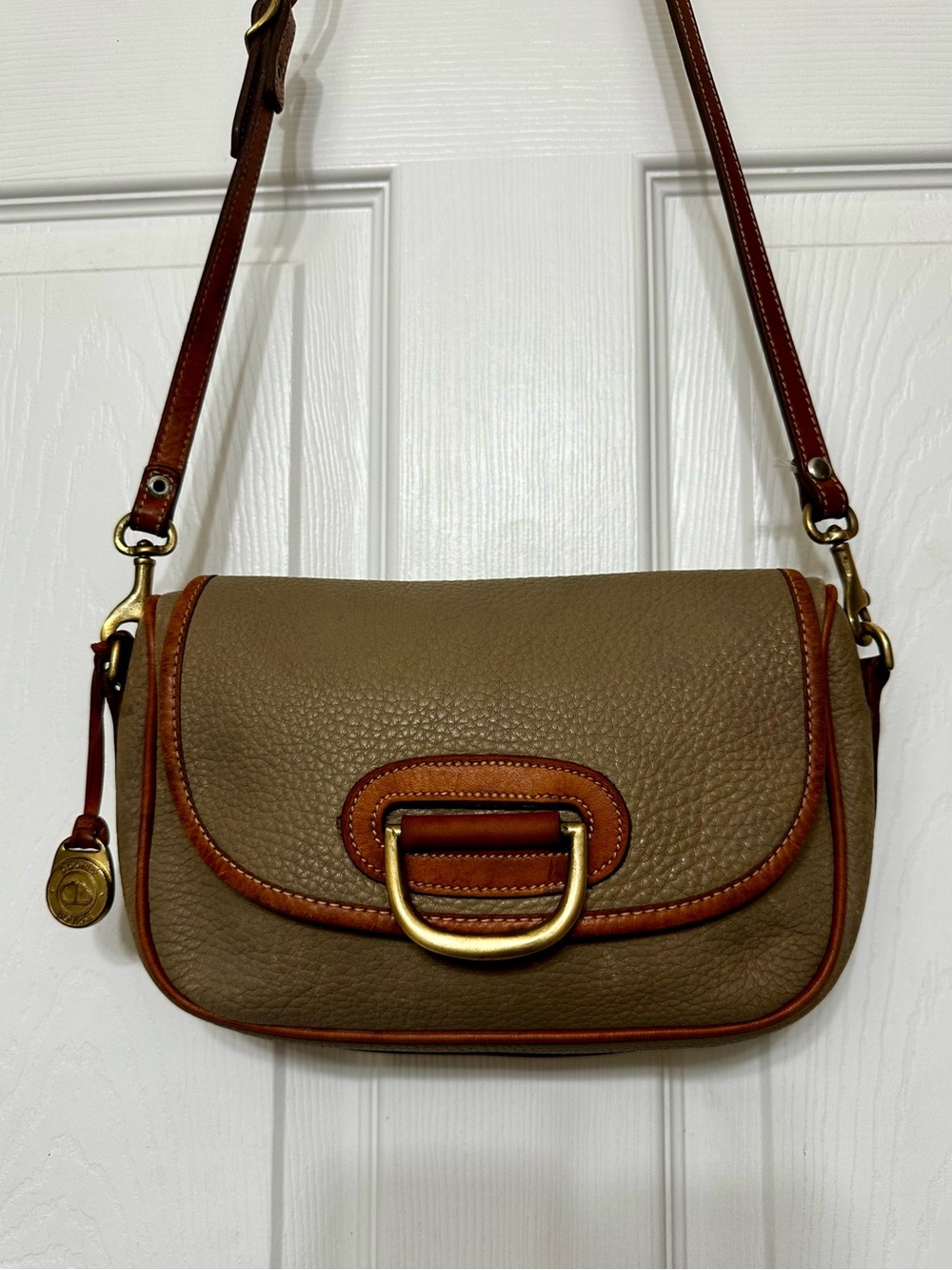 Vintage Donney & Bourke Leather Crossbody Saddle Bag - Picture 3 of 13